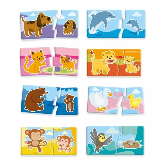 Mothers and Puppies Baby Educational Activity Puzzle for Kids