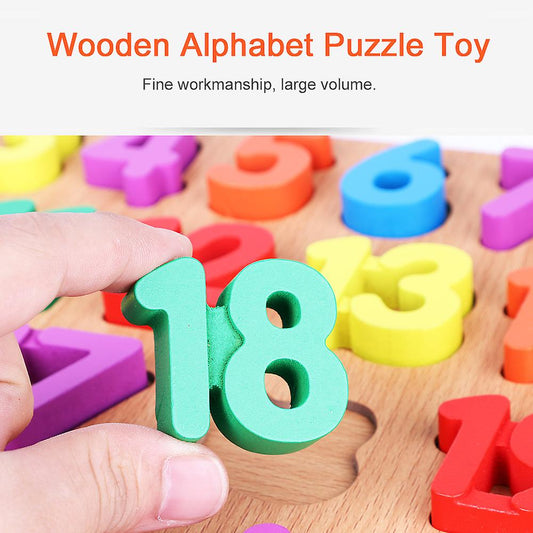 123 Numbers Wooden 3D Board Puzzle