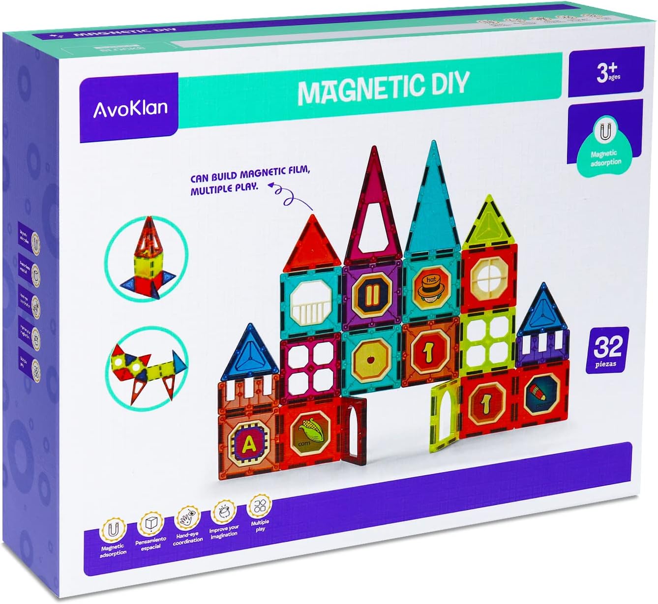 Magnet Tiles Building Blocks For Toddlers