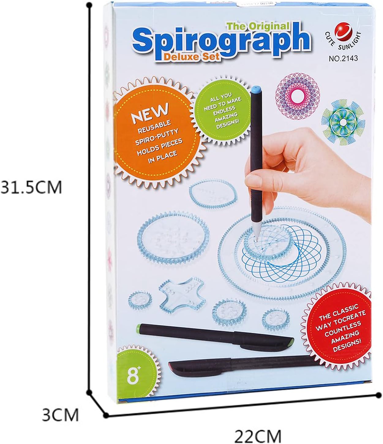 Spirograph Set 27 Pcs Painting Magic Spiral