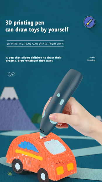 3D Pen For Children 3D Drawing Printing Pencil Rechargable