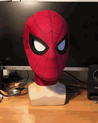 spider-man mask with moving eyes