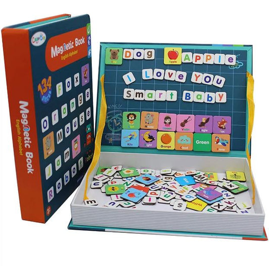 Color Day Magnetic Book English Alphabet Letter 134 Pieces
